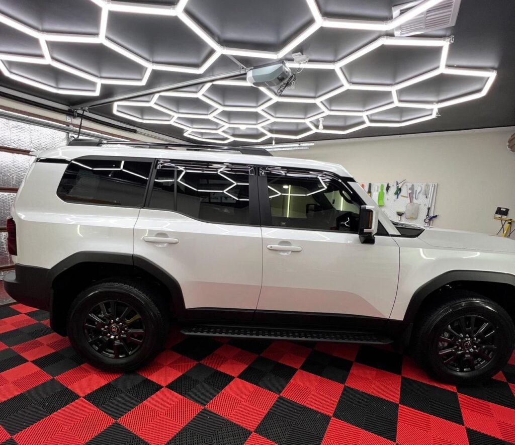 Toyota Prado with professional window tinting in Adelaide