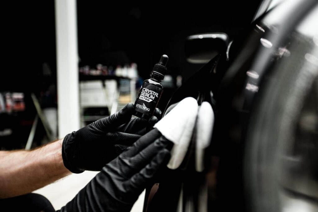 Gtechniq ceramic coating applied to prepared car paint
